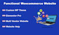 create ecommerce wordpress website using woocommerce online store