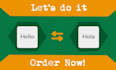 translate english to spanish book, website, flyer, ebook