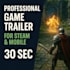 create a trailer video for your steam game or mobile game trailer