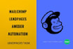 integrate leadpages with mailchimp, campaign, leadpages task