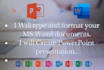 teach you ms office ms word , excel,powerpoint,inpage