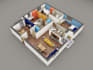 make 3d floor plan and rendering