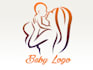 make creative experience modern baby logo design for you