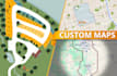 design a custom map, city illustration, and vector site plan