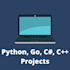 do your python, c sharp, cpp, and go projects