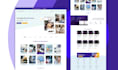 design amazing PSD web template, figma website design