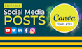create editable social media posts,ads using canva