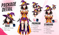 design and rig live2d vtuber model avatar art character in anime style
