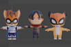 create low and high poly 3d models