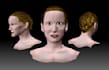 create a 3d portrait of your face or head
