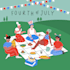 create a birthday or wedding invitation with an original illustration