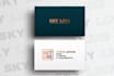 design unique minimalist and professional business card