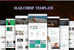 design an editable mailchimp newsletter template and email automation