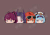 create anime peeker sticker vector designs for your merch