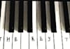 write a message on my piano keys