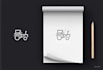 design modern minimalist icons in 24 hours fast clean style