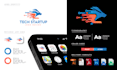 do tech logo design software crypto and technology business