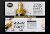 create an awesome christmas, new year invitation,flyer