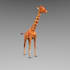 create 3d model animal low poly and realis texture
