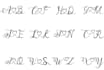 custom font design, lettering, and signature font