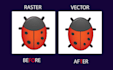 vector tracing or convert jpg, png logo to vector manually