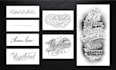 create a custom pro tattoo lettering design in any style