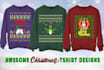 do unique ugly christmas sweater and sweatshirt design