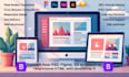 convert PSD, figma, xd, sketch to responsive HTML with bootstrap 5