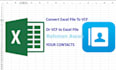 convert your excel or CSV contact list to vcard, vcf