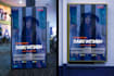 poster design for the business magazine holiday event movies
