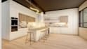 do kitchen or bath 3d model in sketchup with 3d rendering