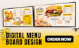 design animated food menu for your restaurant