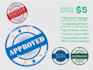 design a customized stamp badge for you