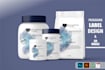 create product label design, beauty and cosmetic packaging design