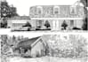 make beautiful sketch of house, building and environment