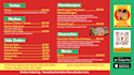 design food menu, restaurant menu and digital menu screen
