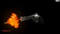 create bullet and gun reveal logo animated video