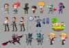 create high quality 2d characters for your  mobile game