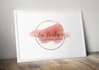 do beautiful feminine watercolor logo