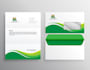 do modern presentation folder, envelope and letterhead