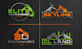 do elegant real estate, construction, building logo design