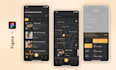 create a creative mobile app UX UI design in figma