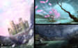 draw landscape illustrations and backgrounds