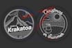 design monoline line art for badge logo sticker t shirt