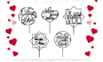 create laser cutter custom cake topper designs for occasions