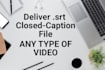create subtitles and captions