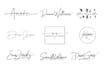 do handwritten, signature, scripted, cursive logo