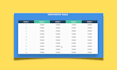 design responsive HTML table, pricing table
