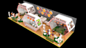 elevate your brand with 3d render stalls and kiosks in 3d