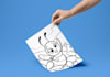 draw unique digital coloring book pages for children
